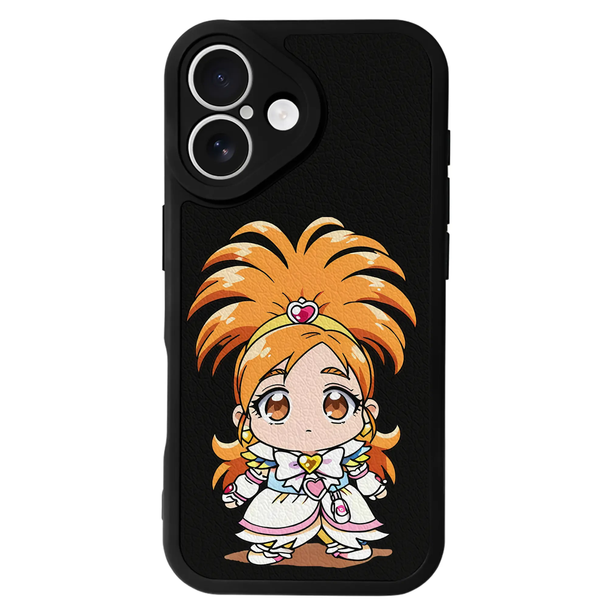 プリキュア グッズ,美墨なぎさ - IPhone 16シリーズ対応 ・ シリコンスマホケース ・ レザー調 ・ 高精度フィット ・ 耐衝撃 ・ ワイヤレス充電対応 ・ 精密カット